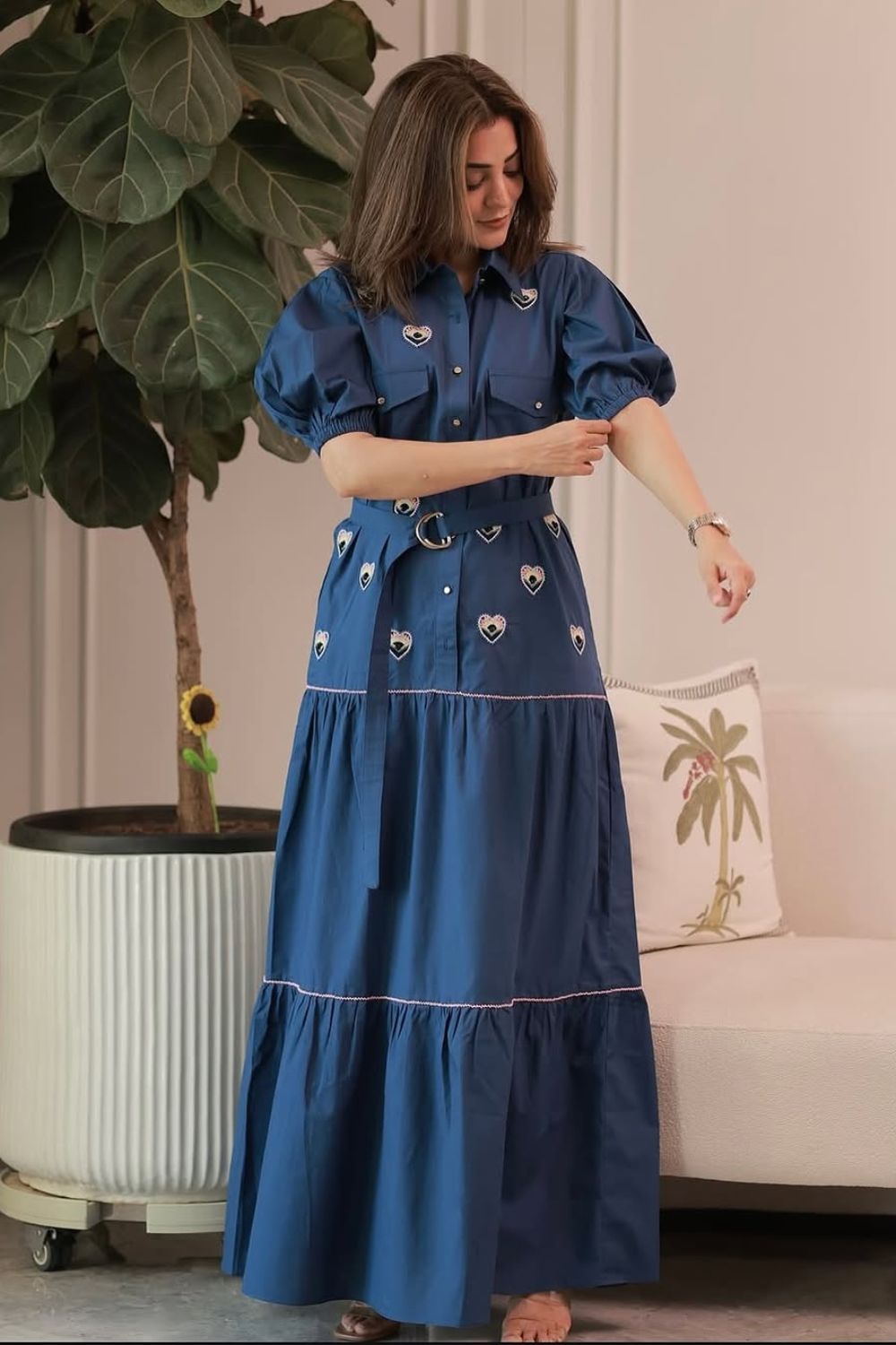 Nisha Aggarwal In Our The Vigil Charm Shirt Dress