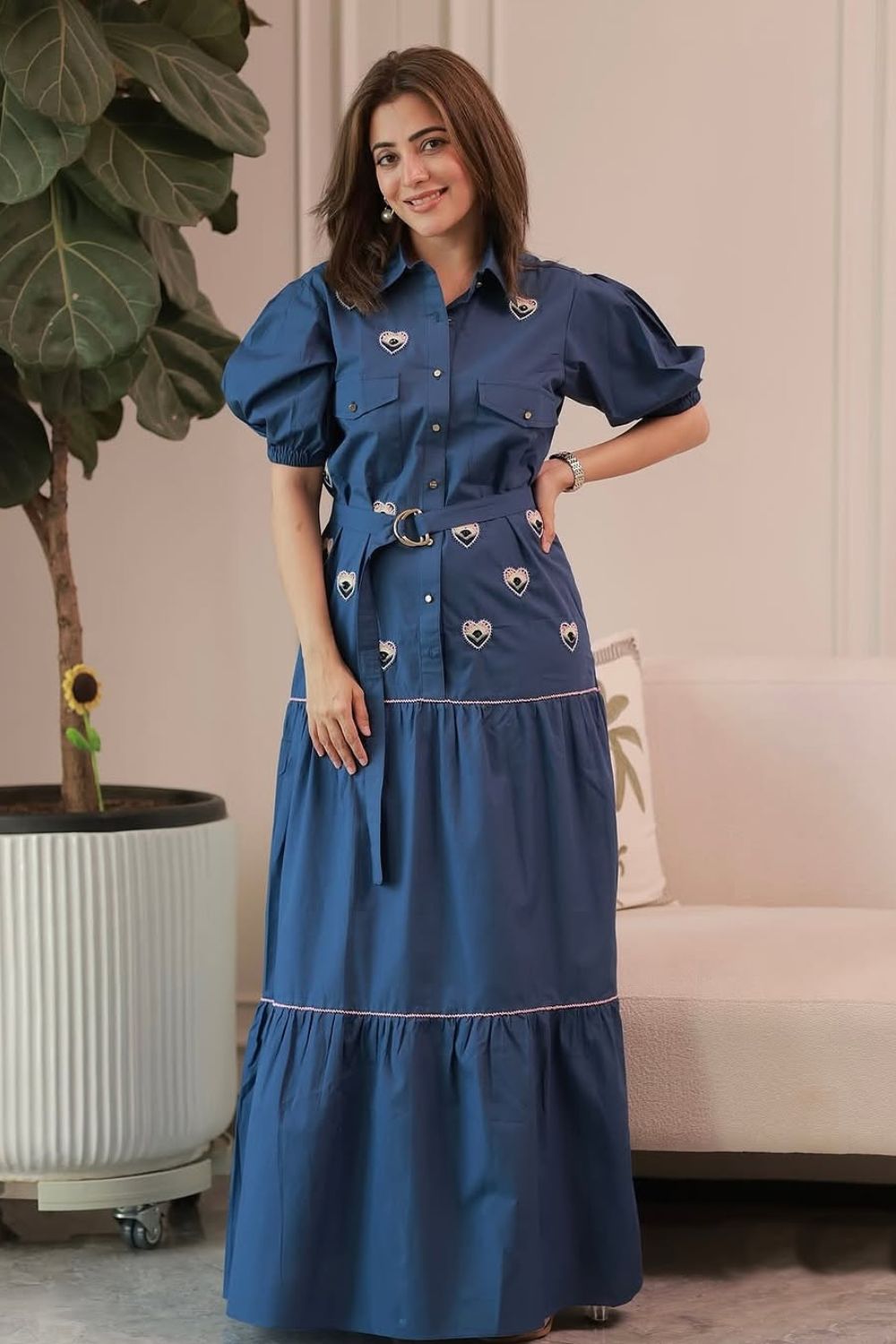 Nisha Aggarwal In Our The Vigil Charm Shirt Dress