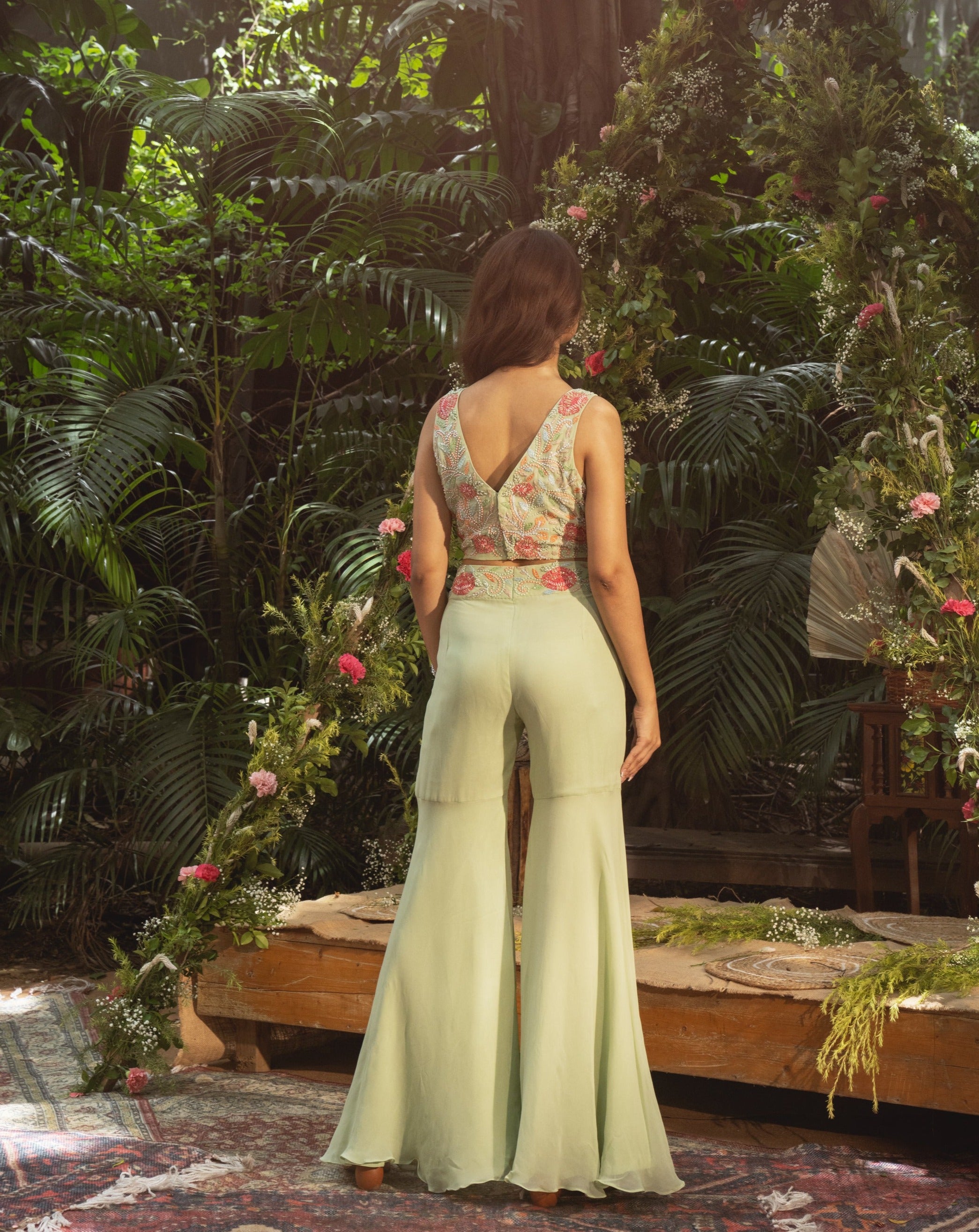 Bahaar Cape & Sharara Set