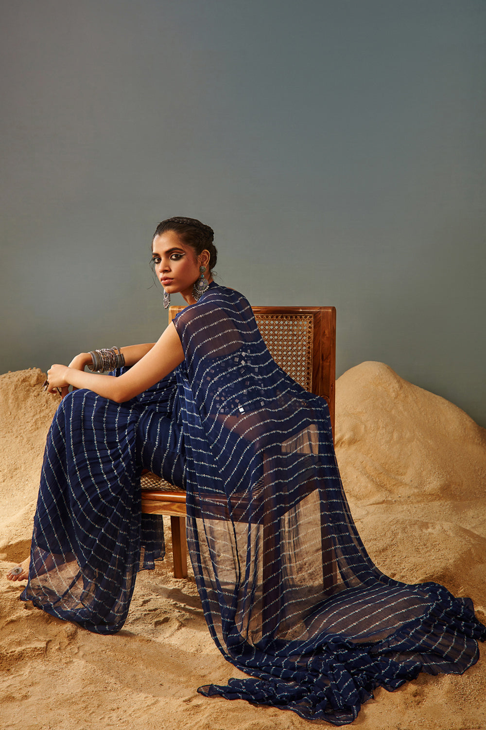 Sarbani Cape & Sharara Set