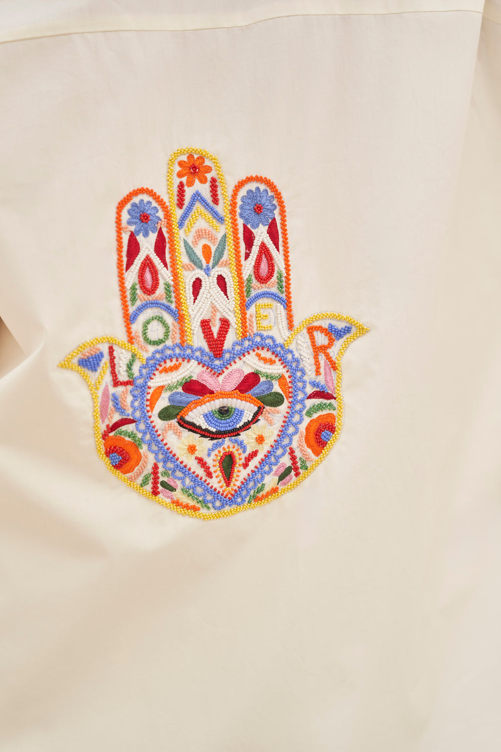 Hamsa Charm Kaftan Shirt