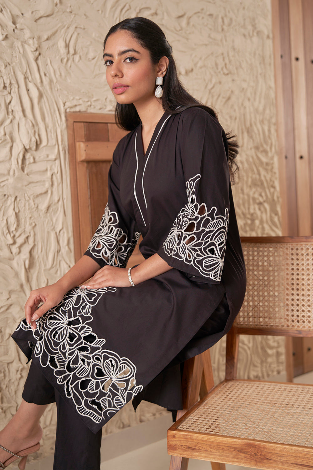 Ira Black Kurta Set